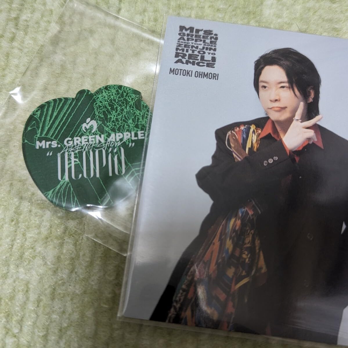 Amazon.co.jp: Mrs.GREEN APPLE 大森元貴フォトカード007 アクリル
